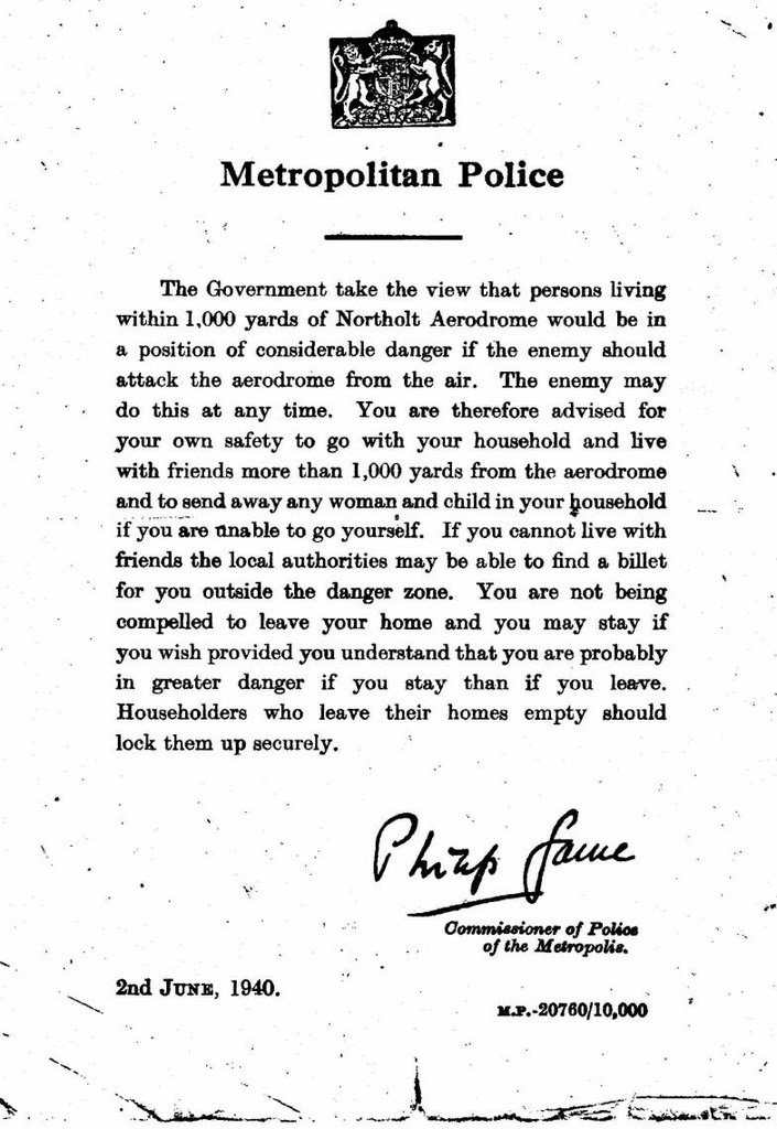 Evacuate RAF Northolt!