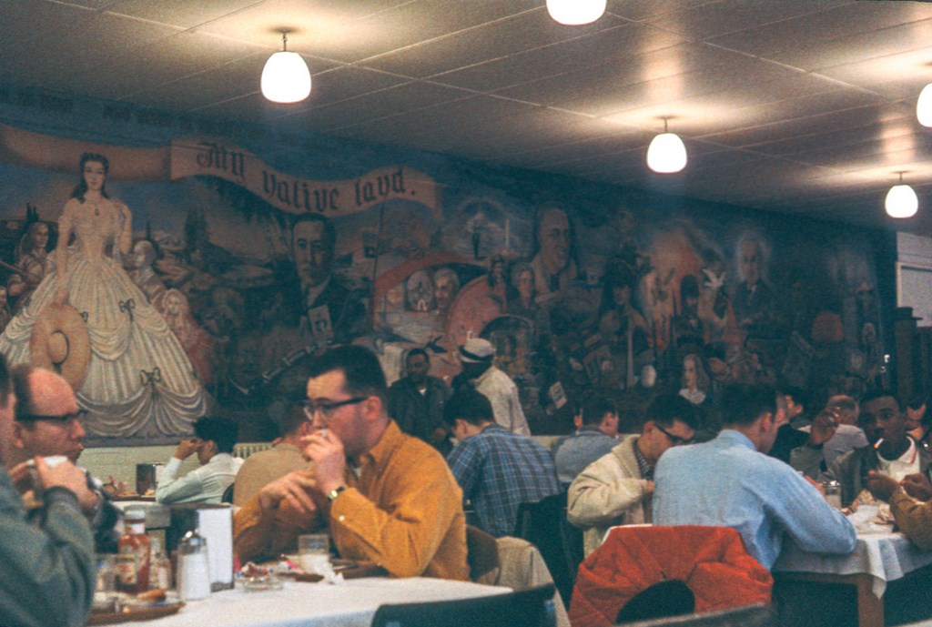 3rd Air Force USAF South Ruislip mess mural 1962