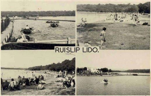Ruislip Lido Postcard