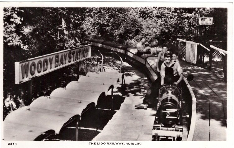 Ruislip Lido Train In Woody Bay Station